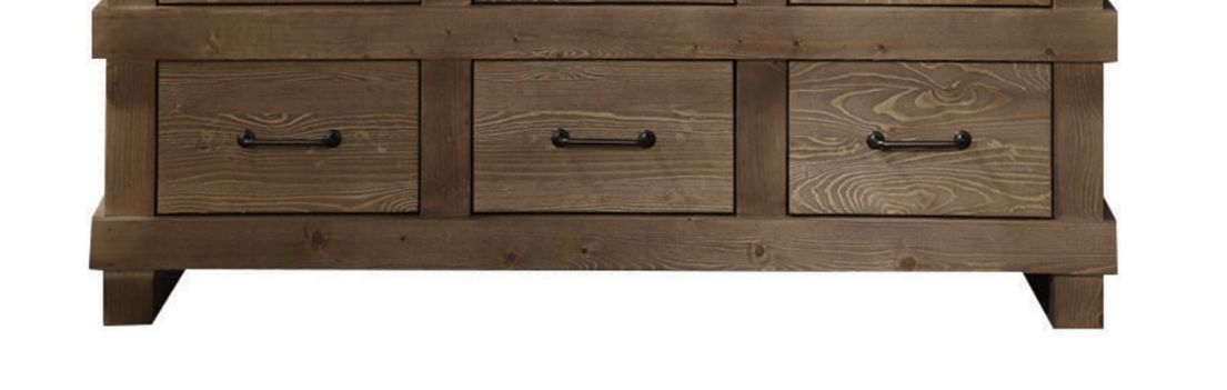 Adams - Anqtique Dresser - Brown Oak - Dressers - Alpine Outlets