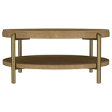 Benson - Round Table With Storage Shelf