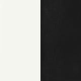 Retro 5-Piece Oval Dining Table Set White and Black