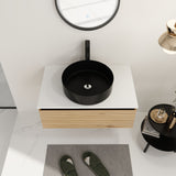 Wall Mounted Bathroom Vanity With Art Sink & 1 Soft Close Drawer