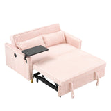 Pull Out Sofa With Movable Tabletop And USB Ports