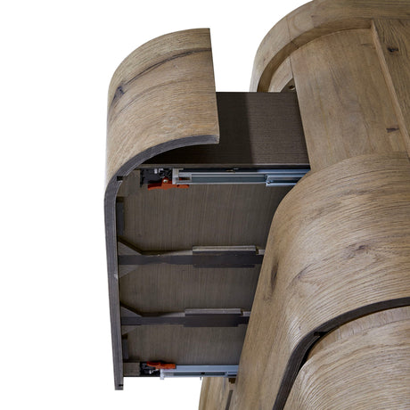 Pagosa - Curved Dresser - English Knotty Oak