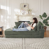 Semi Circular 2 In 1 Sofa Bed With Neck Pillow And Throw Pillows