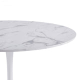 Round Tulip Table, Pedestal Design