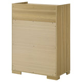Hyland 4-Drawer Chest - Natural Wood & White