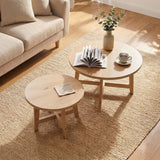 Round Nesting Stackable Tables For Living Room