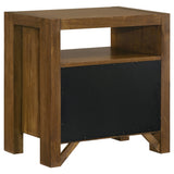 Adderley 2-Drawer Nightstand, Warm Brown