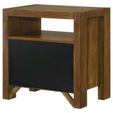 Adderley 2-Drawer Nightstand, Warm Brown