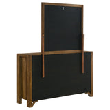 Adderley 8-Drawer Bedroom Dresser with Mirror - Warm Brown