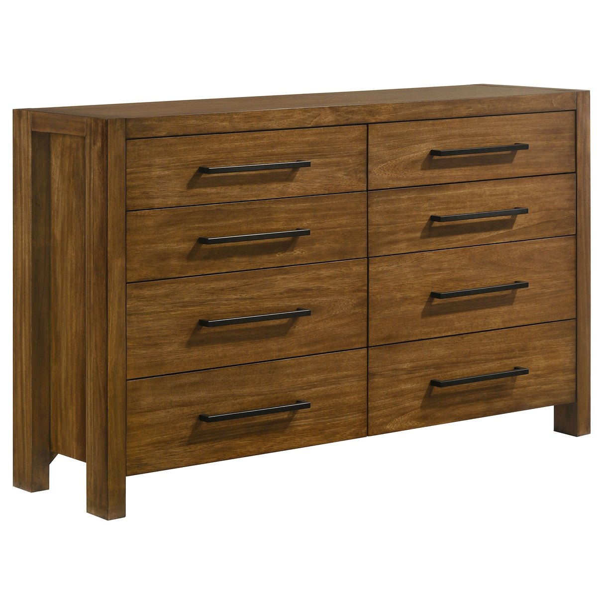 Adderley 8-Drawer Bedroom Dresser - Warm Brown