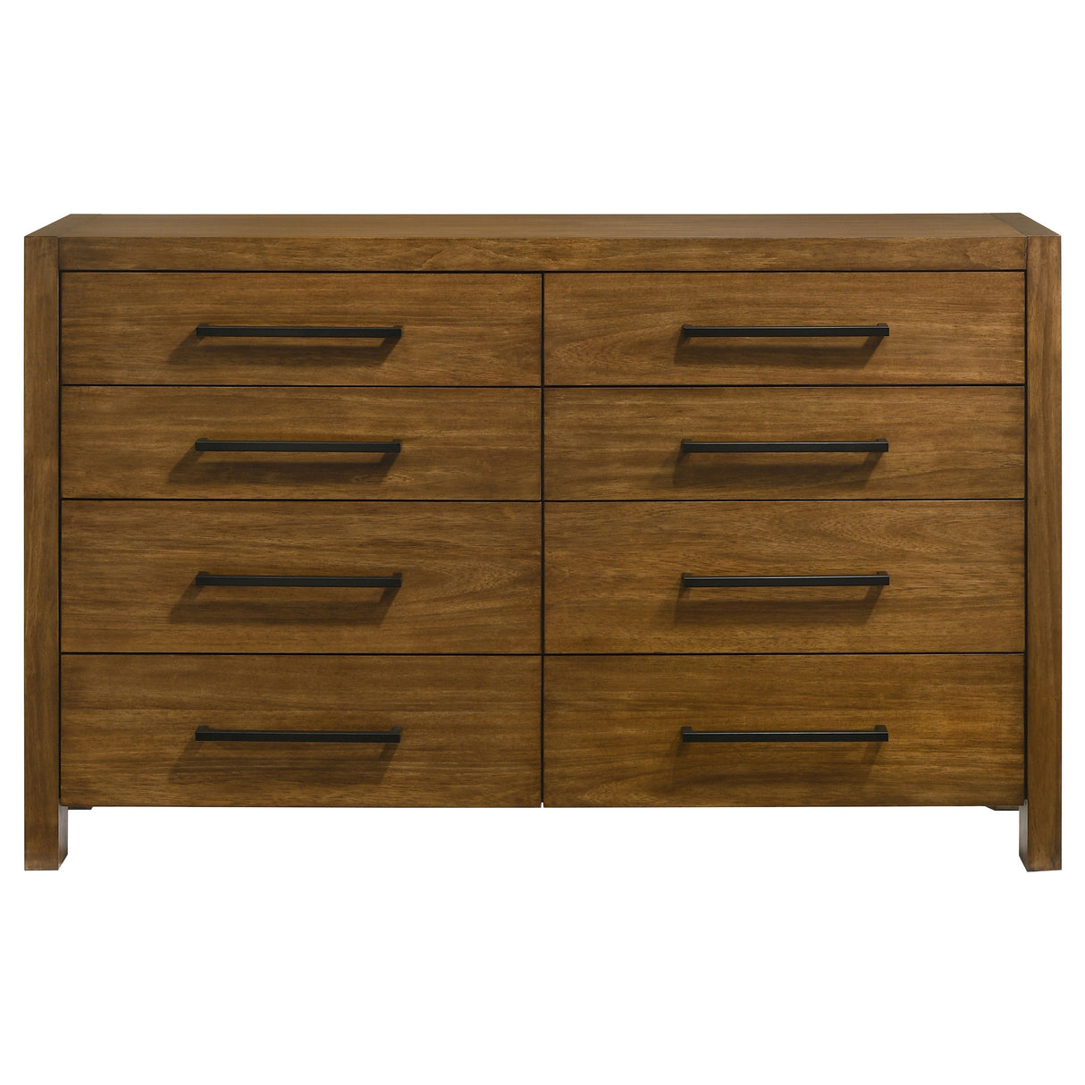 Adderley 8-Drawer Bedroom Dresser - Warm Brown