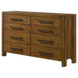 Adderley 8-Drawer Bedroom Dresser - Warm Brown