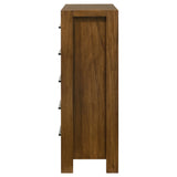 Adderley 5-Drawer Chest of Drawers - Warm Brown