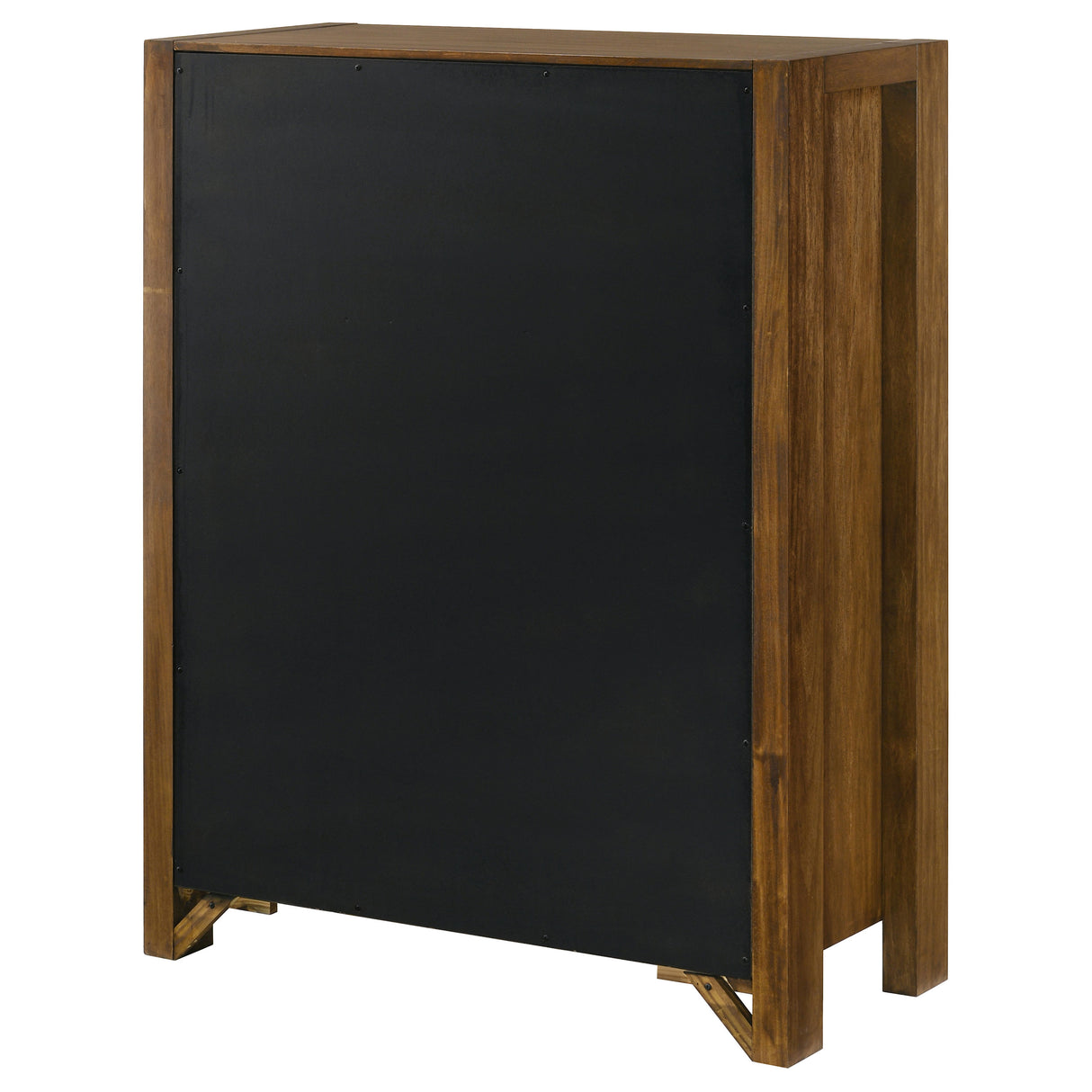 Adderley 5-Drawer Chest of Drawers - Warm Brown