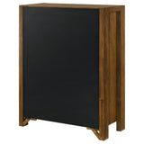 Adderley 5-Drawer Chest of Drawers - Warm Brown