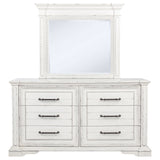 McKinney 6-Drawer Dresser with Mirror - Vintage White