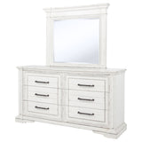 McKinney 6-Drawer Dresser with Mirror - Vintage White