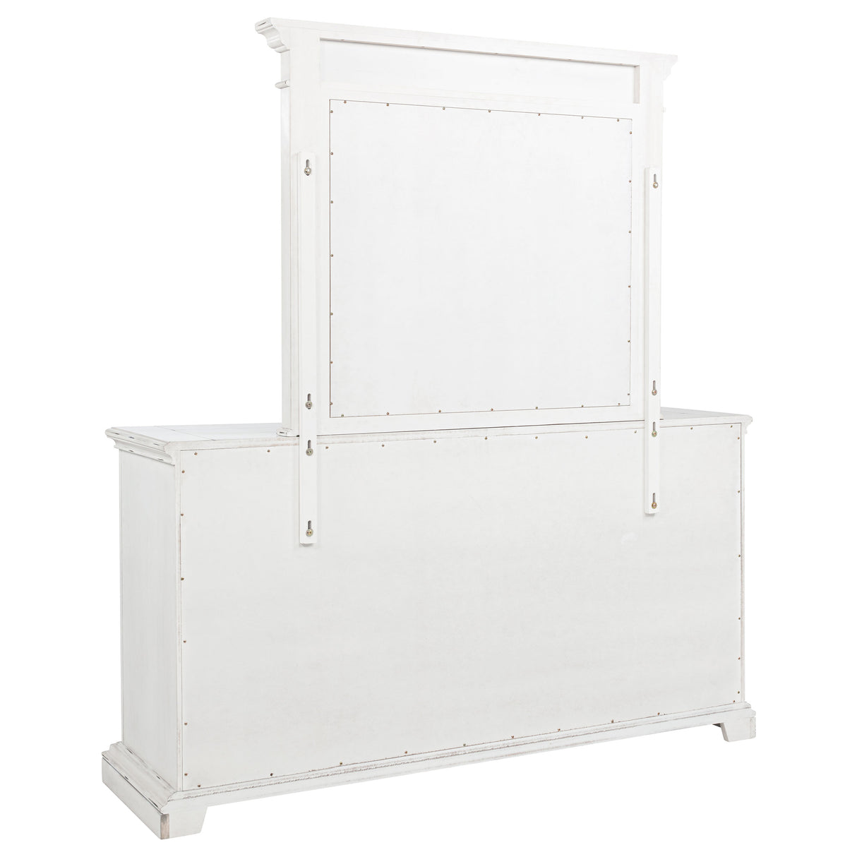McKinney 6-Drawer Dresser with Mirror - Vintage White