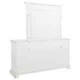 McKinney 6-Drawer Dresser with Mirror - Vintage White