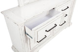 McKinney 6-Drawer Dresser with Mirror - Vintage White
