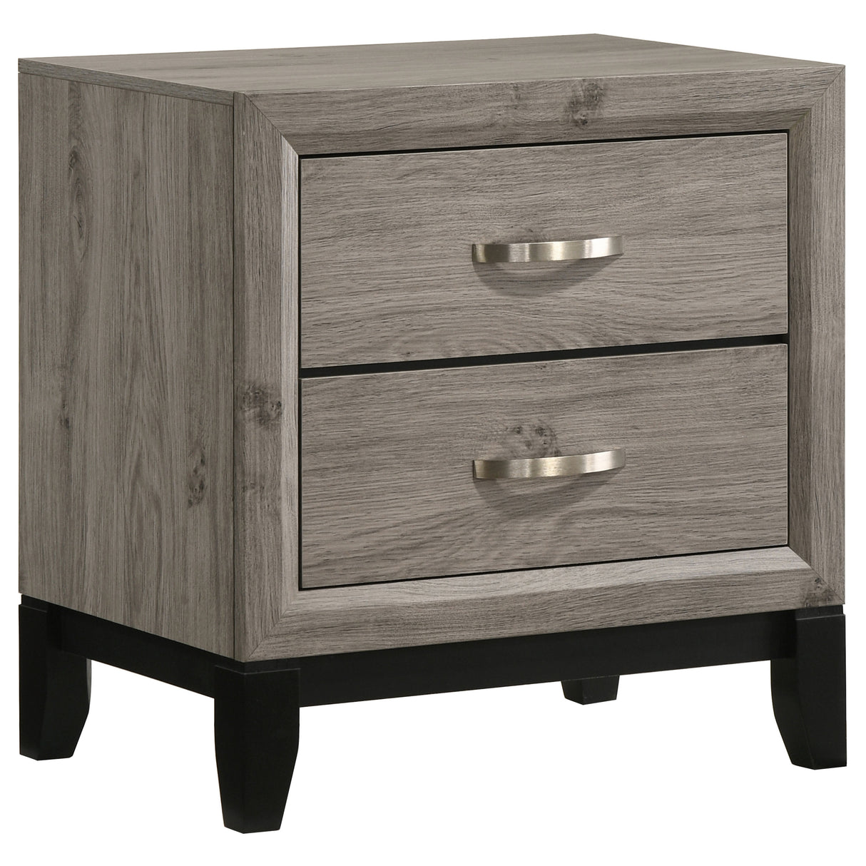 Watson 2-Drawer Nightstand Bedside Table Light Taupe