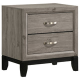 Watson 2-Drawer Nightstand Bedside Table Light Taupe
