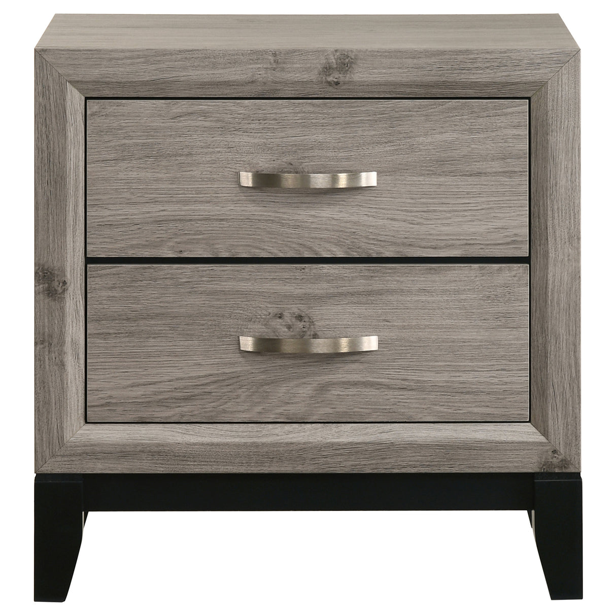 Watson 2-Drawer Nightstand Bedside Table Light Taupe