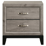 Watson 2-Drawer Nightstand Bedside Table Light Taupe