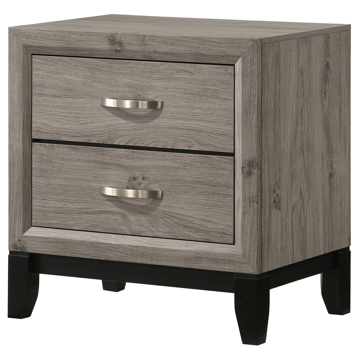 Watson 2-Drawer Nightstand Bedside Table Light Taupe