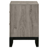 Watson 2-Drawer Nightstand Bedside Table Light Taupe