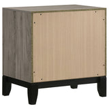 Watson 2-Drawer Nightstand Bedside Table Light Taupe