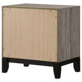 Watson 2-Drawer Nightstand Bedside Table Light Taupe
