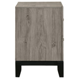 Watson 2-Drawer Nightstand Bedside Table Light Taupe