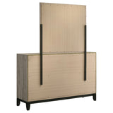 Watson 6-Drawer Dresser and Mirror, Light Taupe