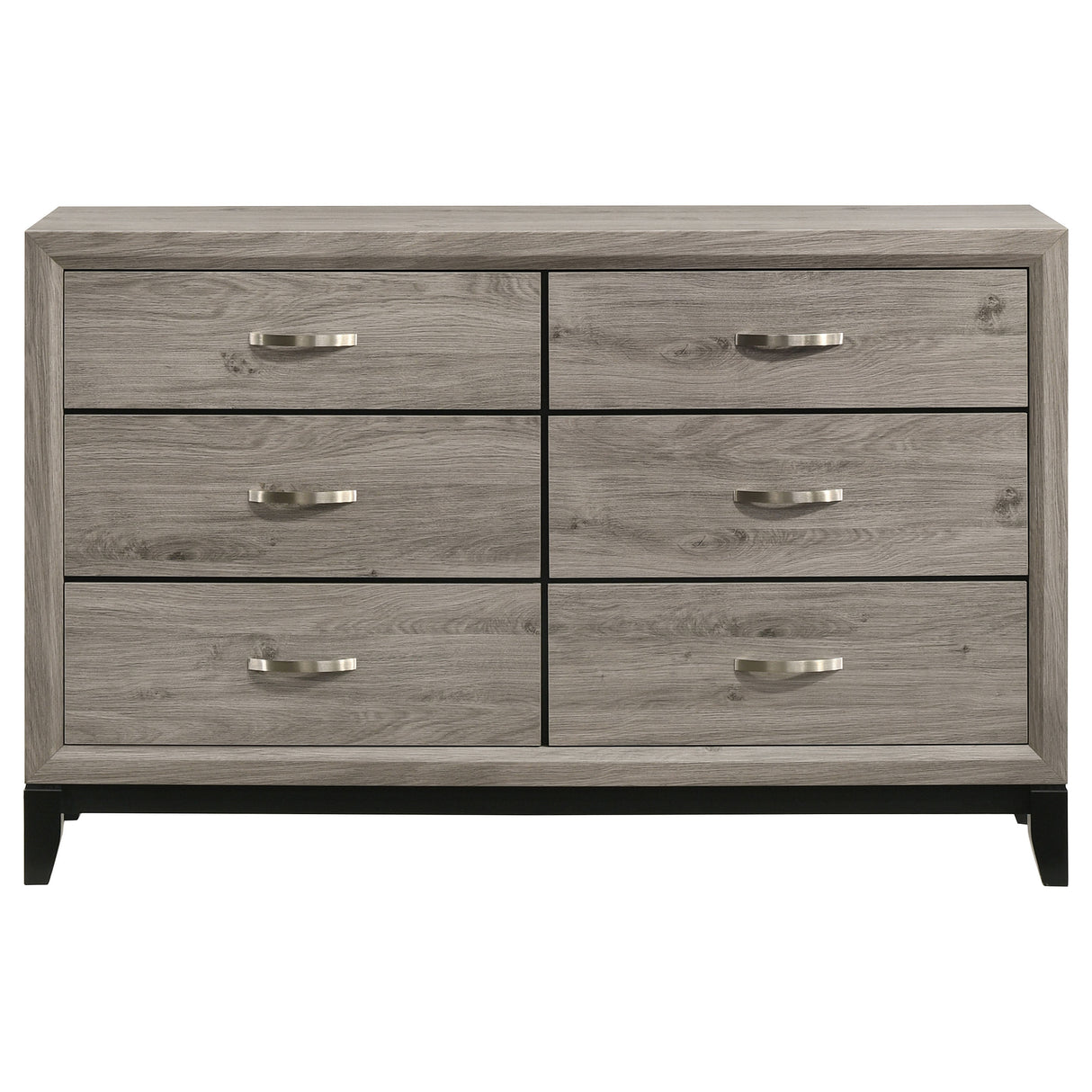 Watson 6-Drawer Bedroom Dresser, Light Taupe