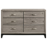 Watson 6-Drawer Bedroom Dresser, Light Taupe