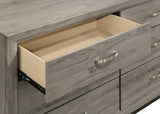 Watson 6-Drawer Bedroom Dresser Cabinet in Light Taupe