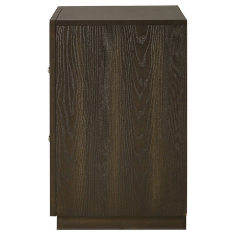 Atlas 2-Drawer Nightstand, Dark Oak