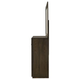 Atlas 7-Drawer Dresser and Mirror Set, Dark Oak