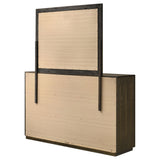 Atlas 7-Drawer Dresser and Mirror Set, Dark Oak