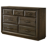 Atlas 7-Drawer Bedroom Dresser, Dark Oak