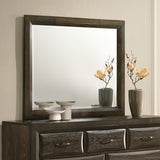 Atlas Bedroom Dresser Mirror in Dark Oak