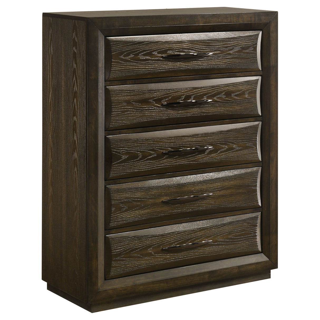 Atlas 5-Drawer Chest of Drawers in Dark Oak