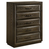 Atlas 5-Drawer Chest of Drawers in Dark Oak