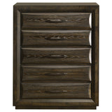 Atlas 5-Drawer Chest of Drawers in Dark Oak