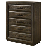 Atlas 5-Drawer Chest of Drawers, Dark Oak