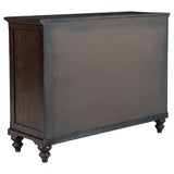 Berwick - 8 Drawer Dresser Cabinet With Felt Lined Drawers - Dark Oak