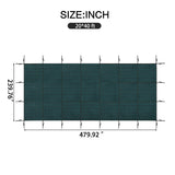 Swimming Pool Safety Cover For Underground Pools - Green