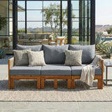 Outdoor 3 Seat Patio Sunbed