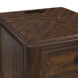 Phillipe - 2-Drawer Cabinet With USB - Cherry